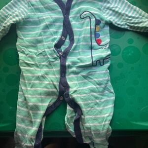 Striped Dinosaur Kids One Piece